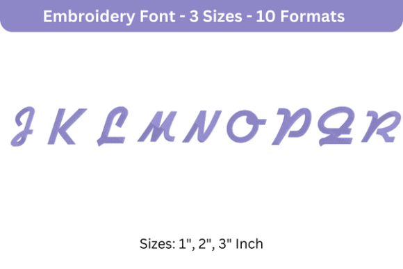 Airstream Font Upper Case J to R