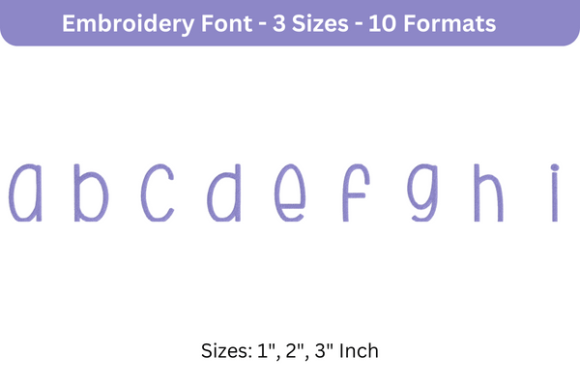 Beautiful Font Lowercase a to I