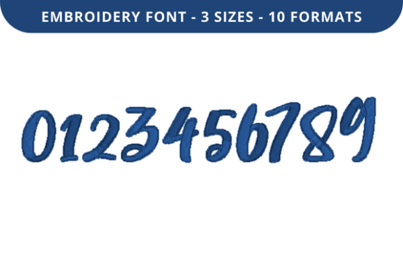 Bragging Rights Font 0 to 9 Review for Real Embroidery Projects