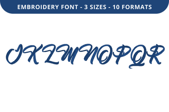 Bright Future Font J to R: A Bold Embroidery Design for Craft Fairs