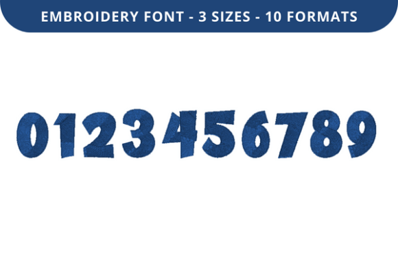 Cake Layer Font 0 to 9: A Delightful Embroidery Addition
