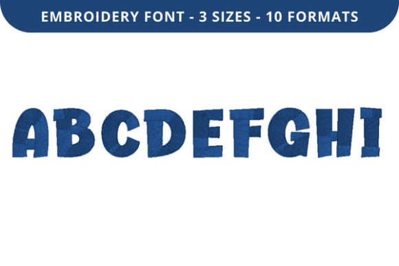 Cake Layer Font A to I Review for Apparel Embroidery