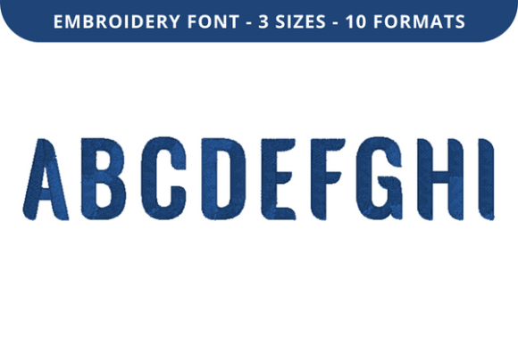 Experimunich Font A to I: A Versatile Embroidery Design for Small Business Branding