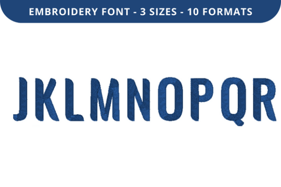 Experimunich Font J to R Embroidery Review