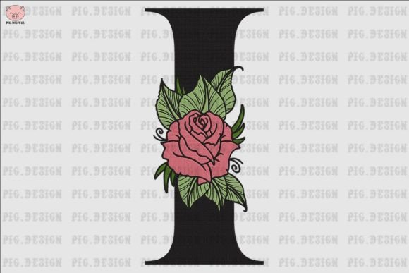 Flower Rose Font I: A Versatile Embroidery Design for Seasonal Creations
