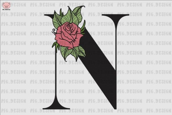 Flower Rose Font N Embroidery Review