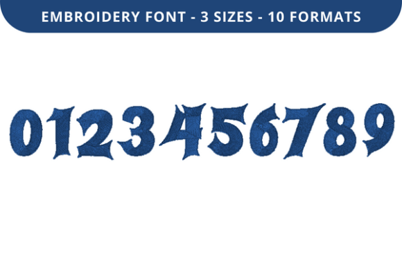 Haunting Sounds Font 0 to 9: A Versatile Embroidery Design for Personalized Gifts