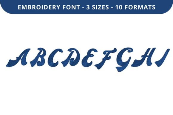 New Retro Font a to I