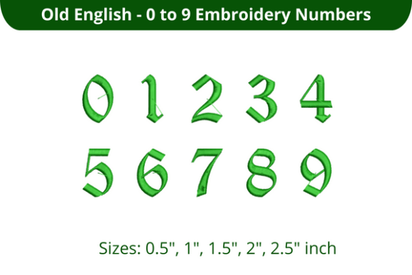 Old English Font 0-9 Review