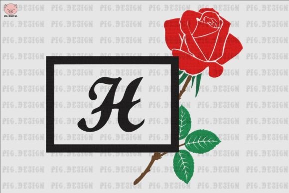 Rose Font H: A Versatile Embroidery Design for Crafters and Entrepreneurs