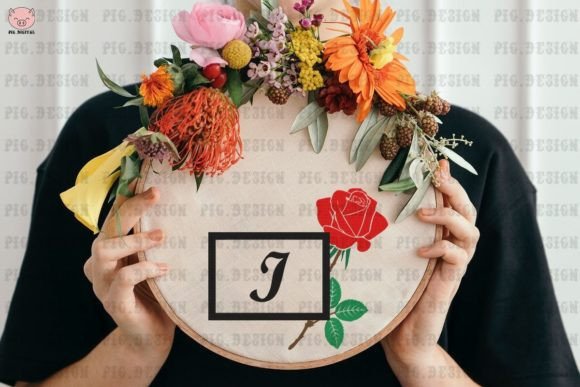 Rose Font I: A Versatile Embroidery Design for Small Business Branding